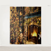 クリスマスの背景 タペストリー (正面)