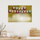 クリスマスの背景 ポスター (キッチン)