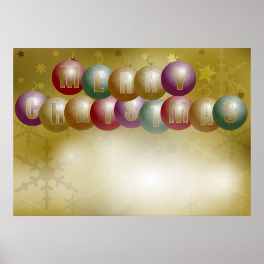 クリスマスの背景 ポスター (正面)
