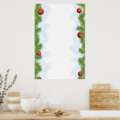 クリスマスの背景 ポスター (キッチン)