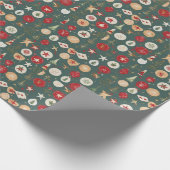 クリスマスの背景 ラッピングペーパー (角)
