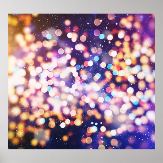 クリスマスの背景：休日グリッター。 ポスター (正面)