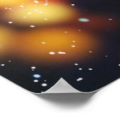 クリスマスの背景：休日グリッター。 ポスター (角)