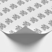 クリスマスの脂肪質の子供のケーキのおもしろいなユーモア ラッピングペーパー (角)