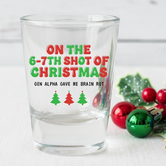 クリスマスの脳みそロット 6-7杯目 楽しいホリデーグッズ ショットグラス