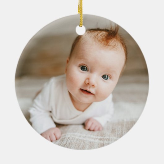 クリスマスの自然トナカイ繊細な1写真 セラミックオーナメント (裏面)