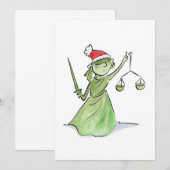 クリスマスの自由の女神 招待状 (正面/裏面)