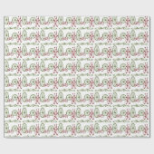 クリスマスの自転車および車輪 ラッピングペーパー (フラット)