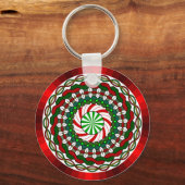 クリスマスの色のキーチェーン キーホルダー (正面)