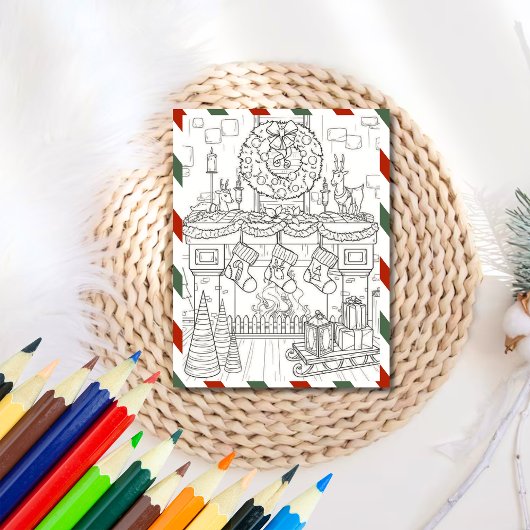 クリスマスの色のグリーティングで色 シーズンカード