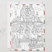 クリスマスの色のグリーティングで色 シーズンカード (正面)