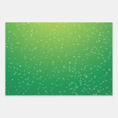 クリスマスの色の泡 ラッピングペーパーシート (正面3)