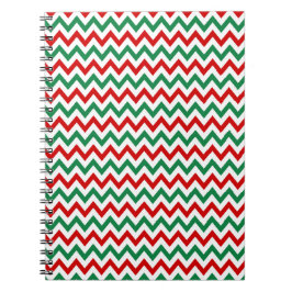 クリスマスの色シェブロン表紙ノートブック ノートブック
