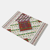 クリスマスの色合い  ドアマット (アングル)