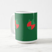 クリスマスの色 コーヒーマグカップ (正面左)