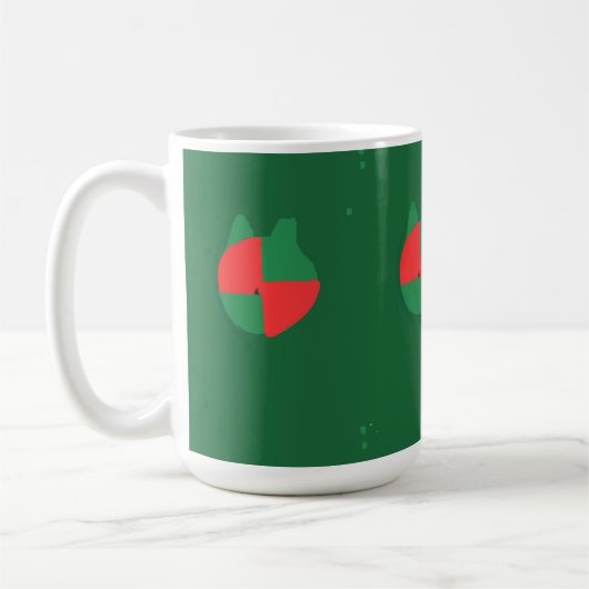 クリスマスの色 コーヒーマグカップ (左)