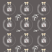 クリスマスの花と弓 薄葉紙