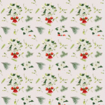 クリスマスの花と弓