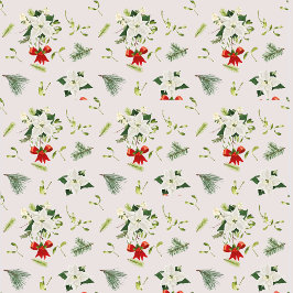 クリスマスの花と弓 薄葉紙