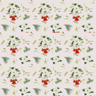 クリスマスの花と弓 薄葉紙