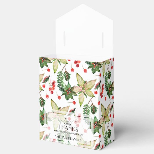 クリスマスの花と果実 フェイバーボックス (オープン)