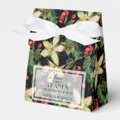 クリスマスの花と果実（ブラック） フェイバーボックス (正面サイド)