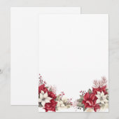 クリスマスの花と空の宇宙 シーズンカード (正面/裏面)