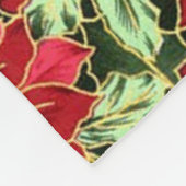 クリスマスの花の休日のフリースブランケット フリースブランケット (角)