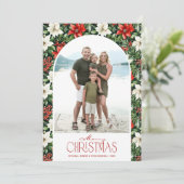 クリスマスの花の写真 シーズンカード (スタンド正面)