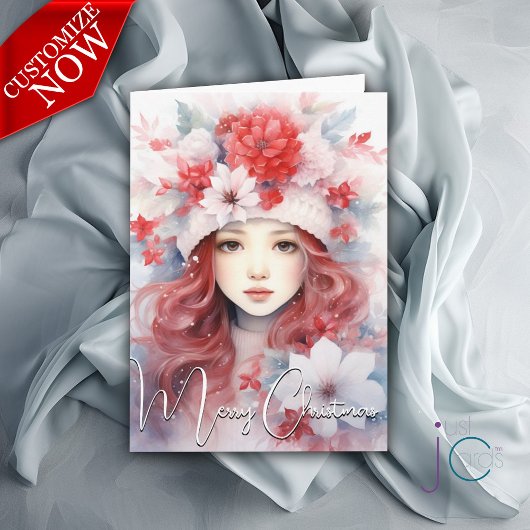 クリスマスの花の妖精 カード