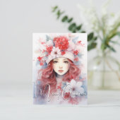 クリスマスの花の妖精 シーズンポストカード (スタンド正面)