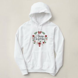 クリスマスの花輪パーカー パーカ