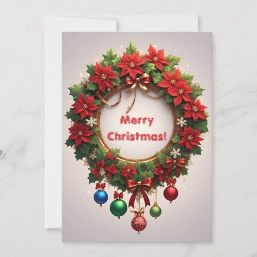 クリスマスの花輪 (正面)