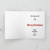 クリスマスの花 カード (内部)