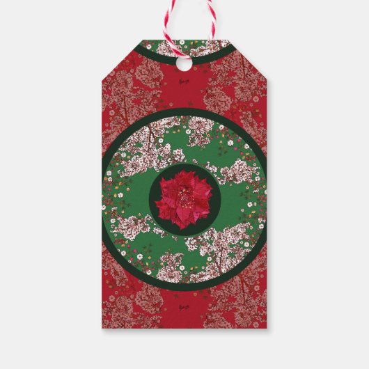 クリスマスの花 ギフトタグ (裏面)