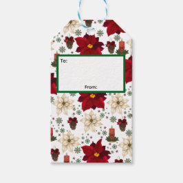 クリスマスの花 ギフトタグ