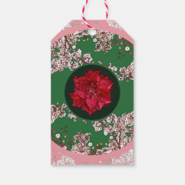 クリスマスの花 ギフトタグ