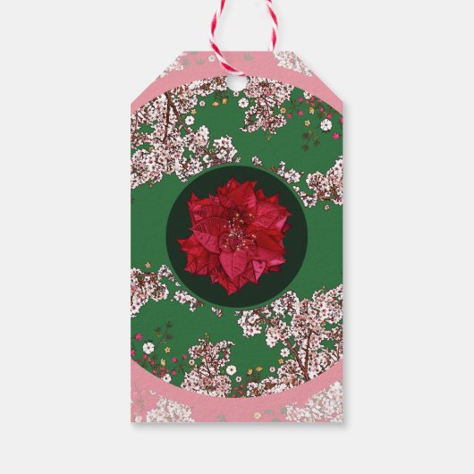 クリスマスの花 ギフトタグ (裏面)