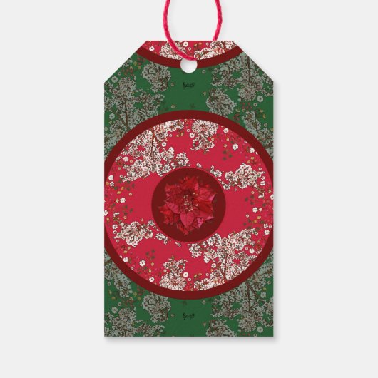 クリスマスの花 ギフトタグ (裏面)