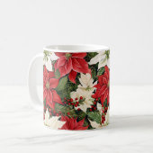 クリスマスの花 コーヒーマグカップ (正面左)