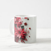 クリスマスの花 コーヒーマグカップ (正面左)