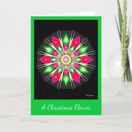 クリスマスの花 シーズンカード (正面)