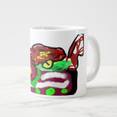 クリスマスの花 ジャンボコーヒーマグカップ (正面右)