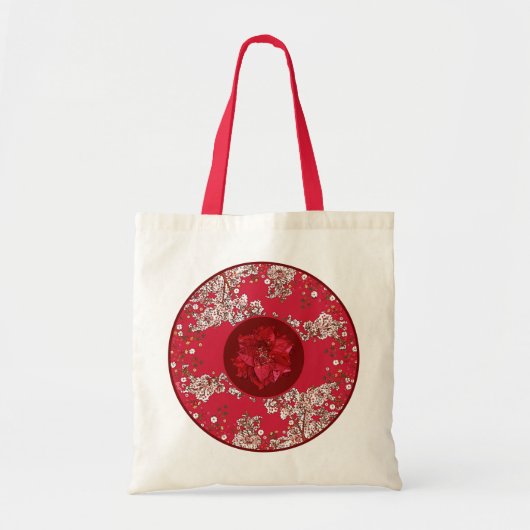 クリスマスの花 トートバッグ (正面)