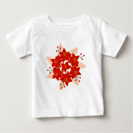 クリスマスの花 ベビーTシャツ