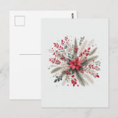 クリスマスの花 ポストカード (正面/裏面)