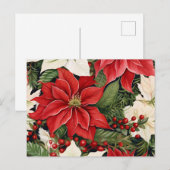 クリスマスの花 ポストカード (正面/裏面)