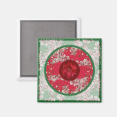 クリスマスの花 マグネット (正面/裏面)