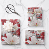 クリスマスの花 ラッピングペーパーシート