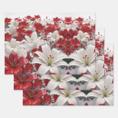 クリスマスの花 ラッピングペーパーシート